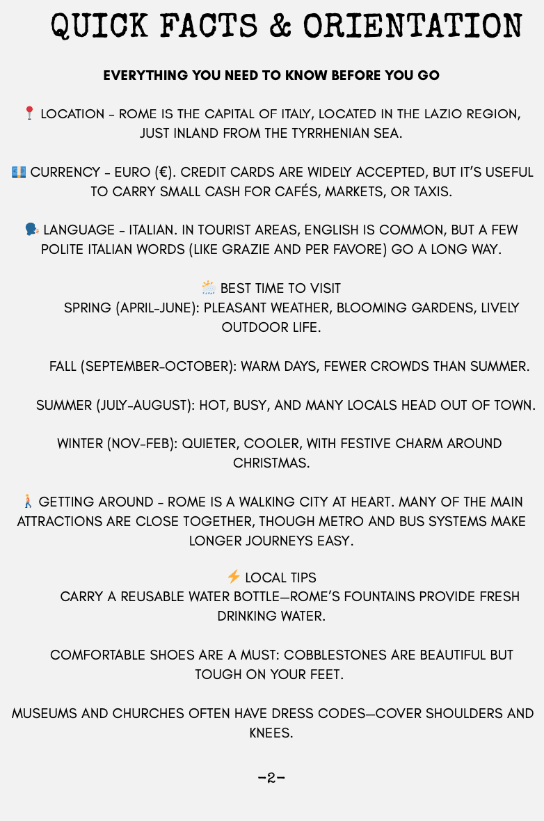 Rome Like a Local: Travel Guide My Store 