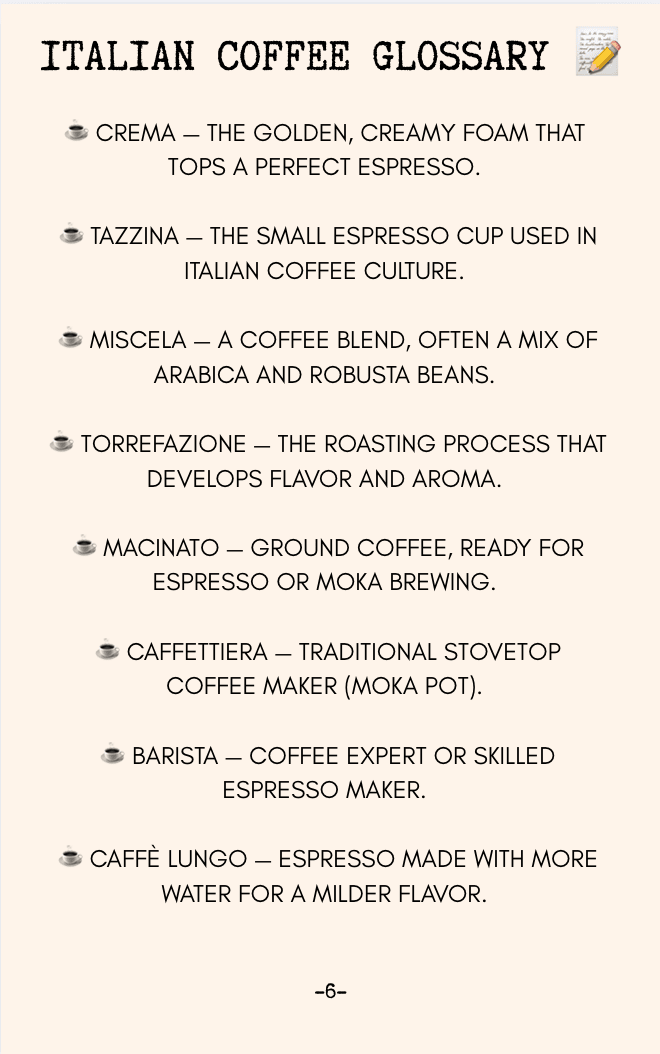 Italian Coffee Guide LVD 